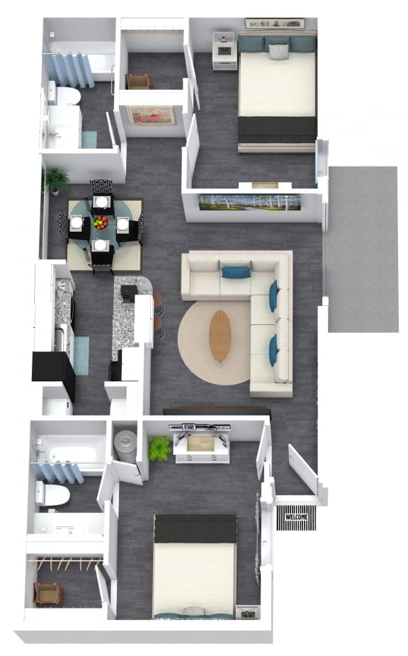 Floor Plans of Arrowood Apartments in Houston, TX